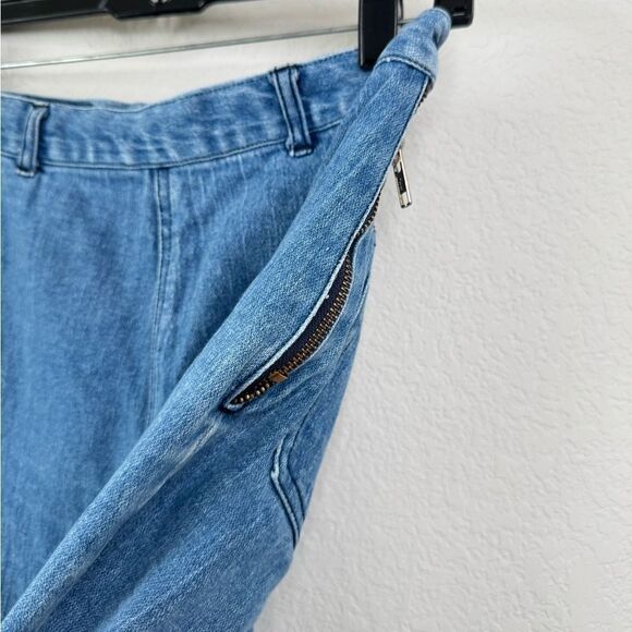 VTG Calvin Klein Women’s Sz 27 Denim Jeans Side Zip Crop Pants 90s Y2K Preppy - Picture 3 of 9